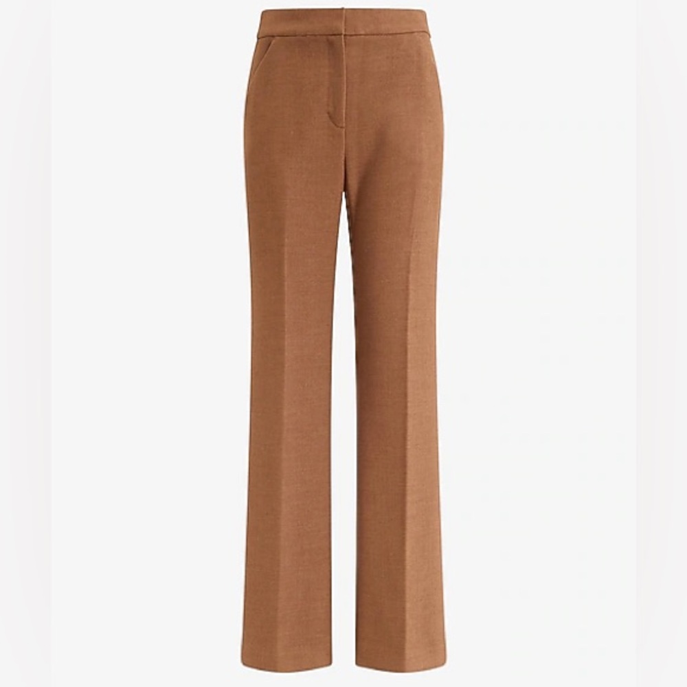 BRAND NEW Express High Rise Flare Brown Pants in 2R